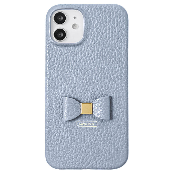 Cuir véritable 32 couleurs Cuir italien grainé Décoration ruban au choix Coque arrière Série AQUOS