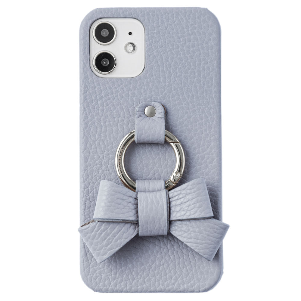 本革 32色 イタリアンシュリンクレザー リボンスマホリング付き 背面ケース Galaxyシリーズ