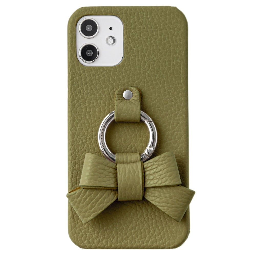 本革 32色 イタリアンシュリンクレザー リボンスマホリング付き 背面ケース Google Pixelシリーズ