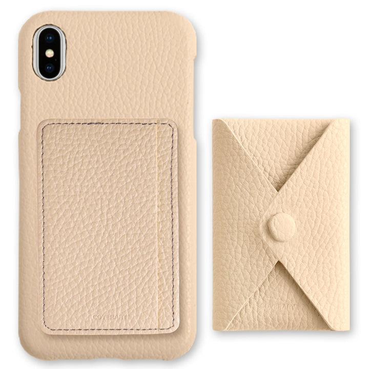 Genuine leather 32 colors Italian shrink leather selectable 3-piece set with card storage pocket back case AQUOS series