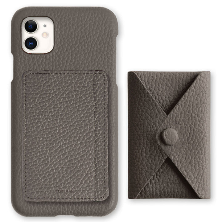 Genuine leather 32 colors Italian shrink leather selectable 3-piece set with card storage pocket back case AQUOS series
