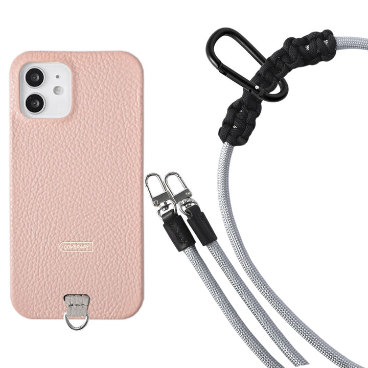 Genuine leather 32 colors Italian shrink leather holder set & 8mm rope shoulder strap included back case Google Pixel series