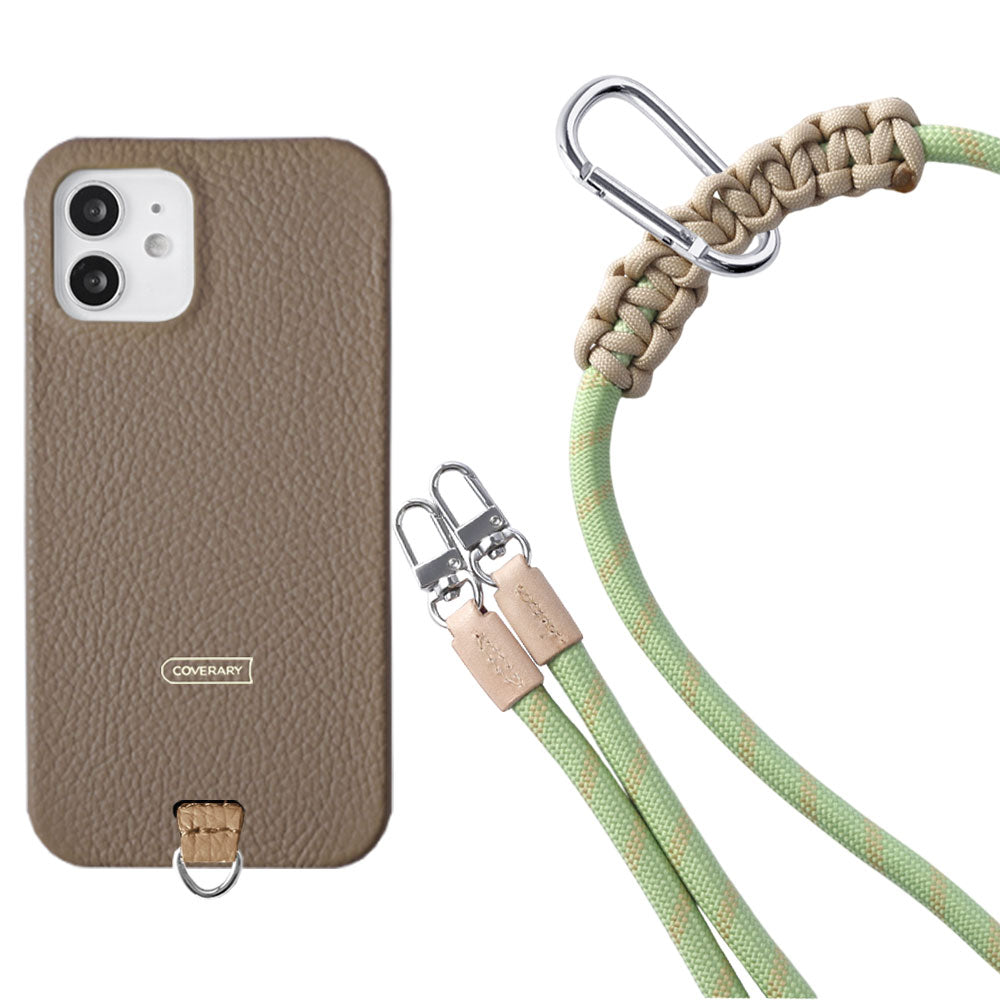 Genuine leather 32 colors Italian shrink leather holder set & 8mm rope shoulder strap included back case Google Pixel series