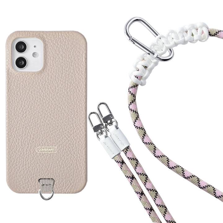 Genuine leather 32 colors Italian shrink leather holder set & 8mm rope shoulder strap included back case Google Pixel series