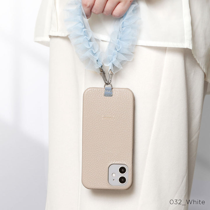 Genuine leather 32 colors Italian shrink leather holder with hole back case