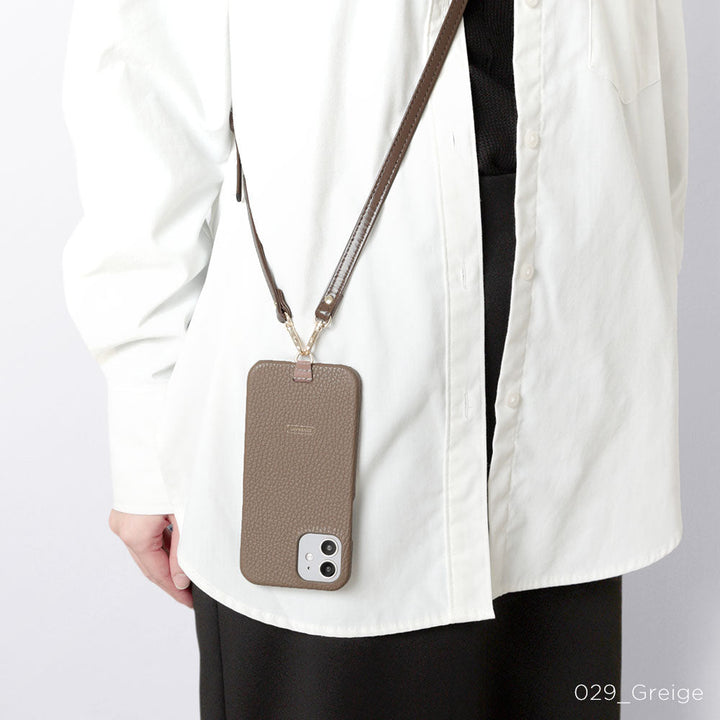 Genuine leather 32 colors Italian shrink leather holder with hole back case AQUOS series