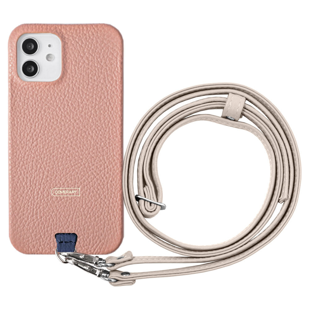 Genuine leather 32 colors Italian shrink leather holder set & shoulder strap included back case AQUOS series