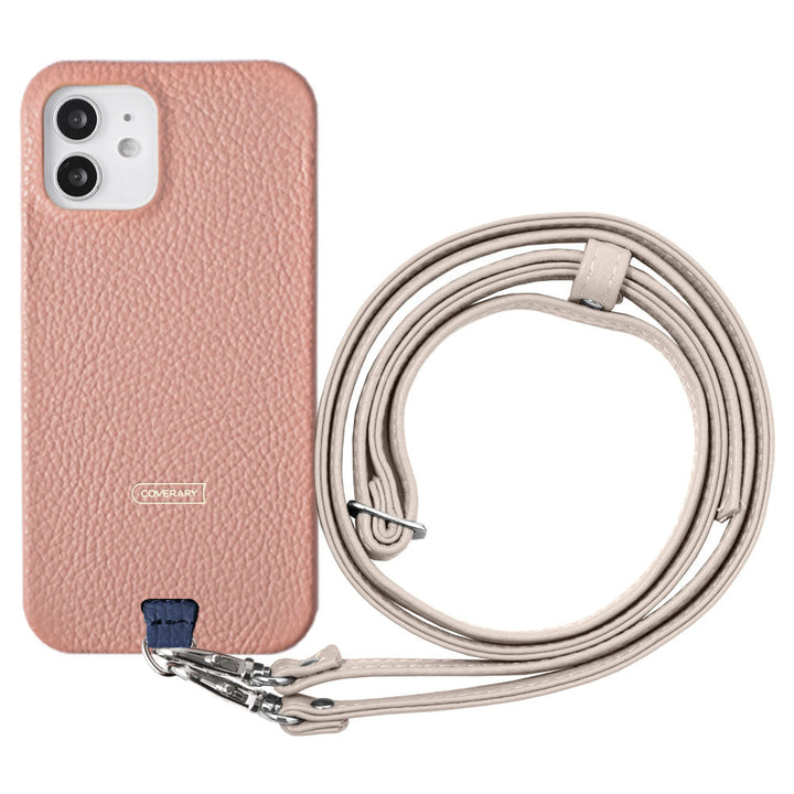 Genuine leather 32 colors Italian shrink leather holder set & shoulder strap included back case AQUOS series