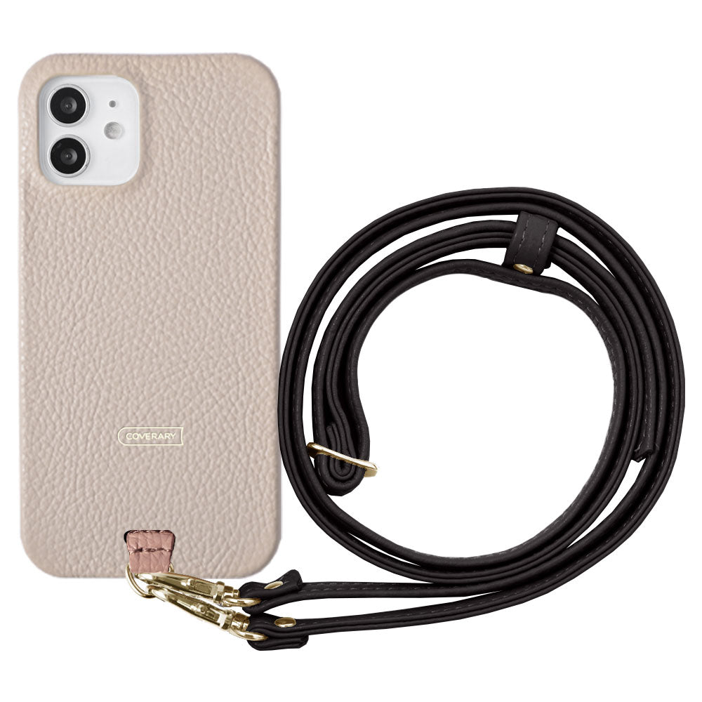 Genuine leather 32 colors Italian shrink leather holder set & shoulder strap included back case AQUOS series