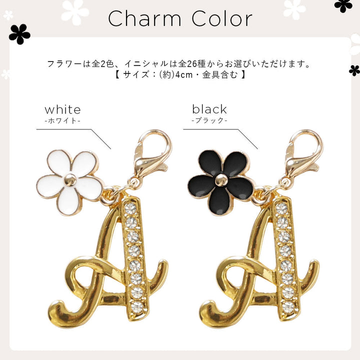 Genuine leather 32 colors Italian shrink leather with shoulder strap flower initial charm back case Galaxy series