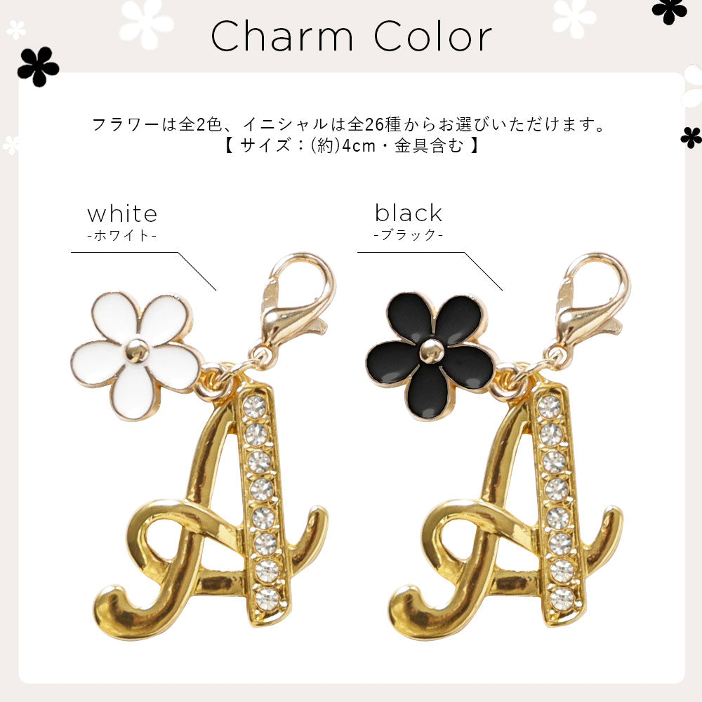 Genuine leather 32 colors Italian shrink leather with shoulder strap flower initial charm back case AQUOS series