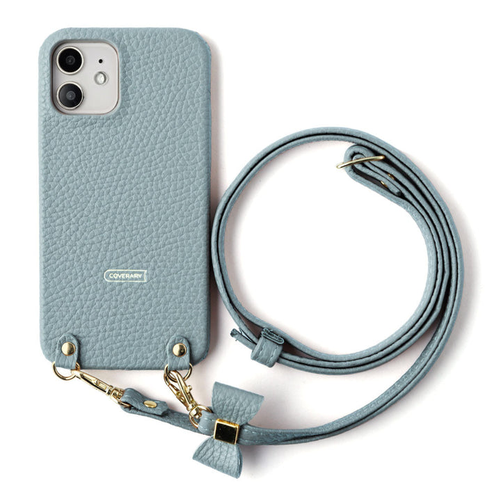 本革 32色 イタリアンシュリンクレザー 選べるリボンデコ ショルダーストラップ付き 背面ケース Google Pixelシリーズ