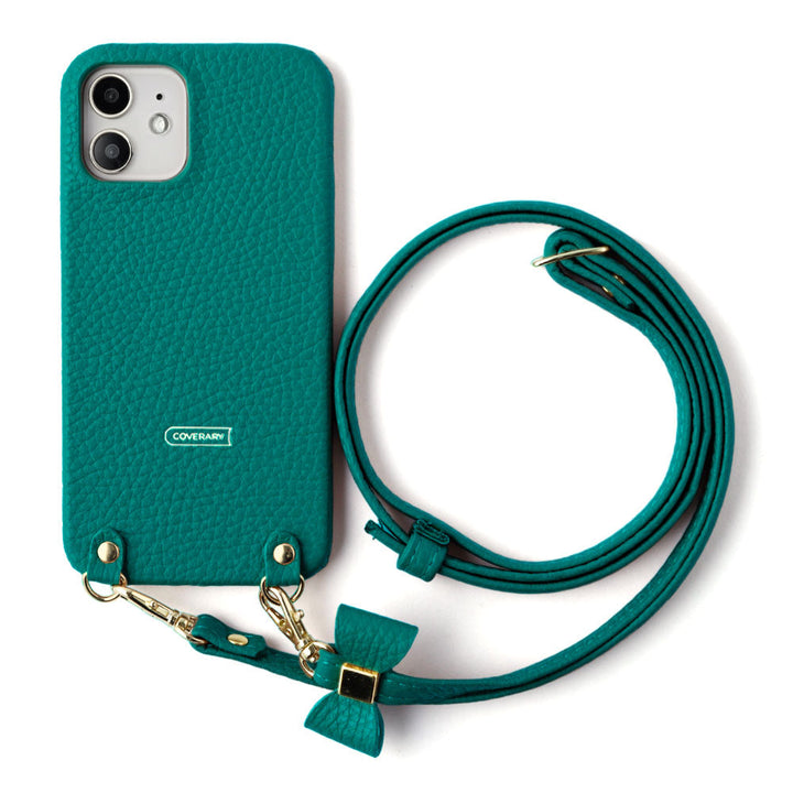 本革 32色 イタリアンシュリンクレザー 選べるリボンデコ ショルダーストラップ付き 背面ケース Google Pixelシリーズ