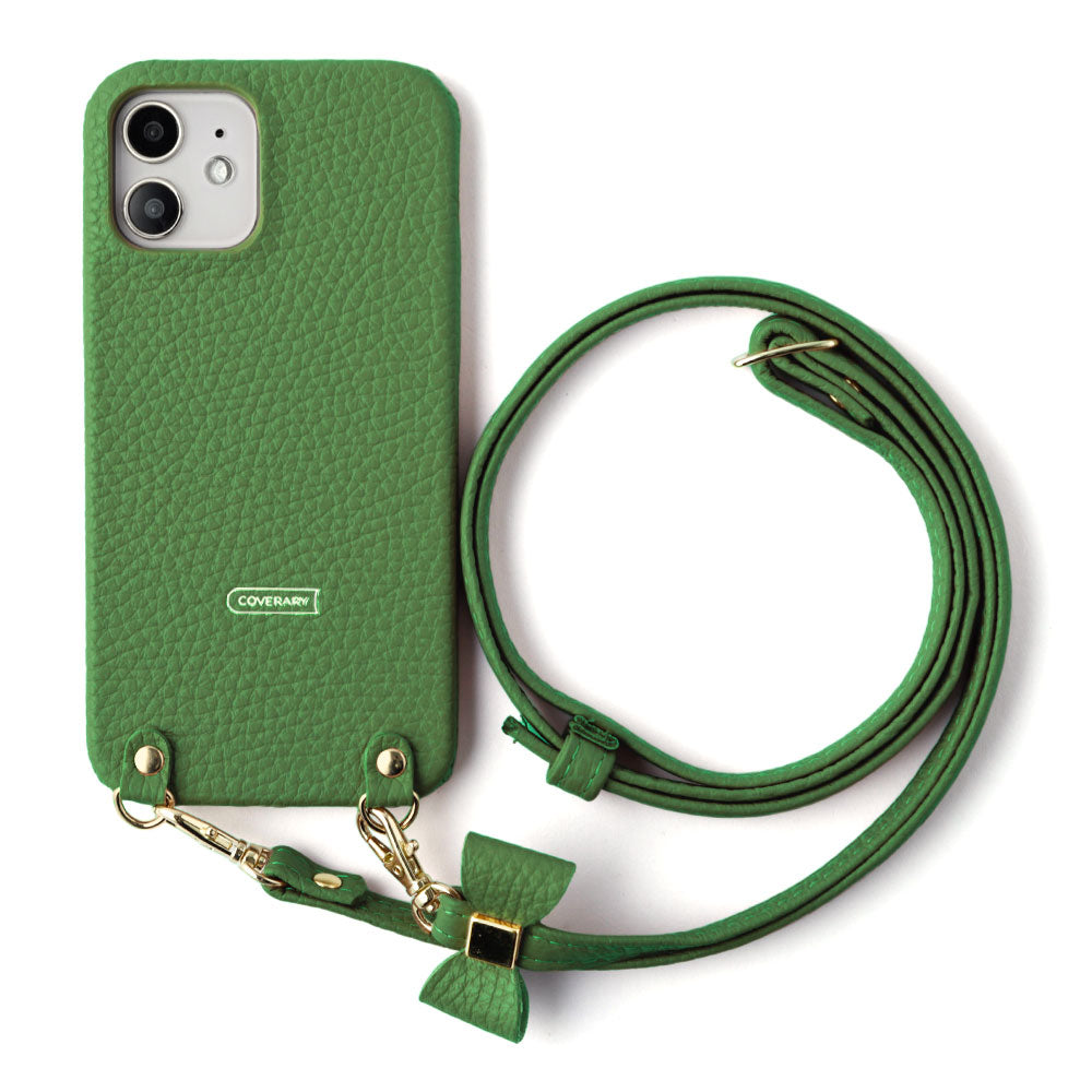 本革 32色 イタリアンシュリンクレザー 選べるリボンデコ ショルダーストラップ付き 背面ケース Google Pixelシリーズ