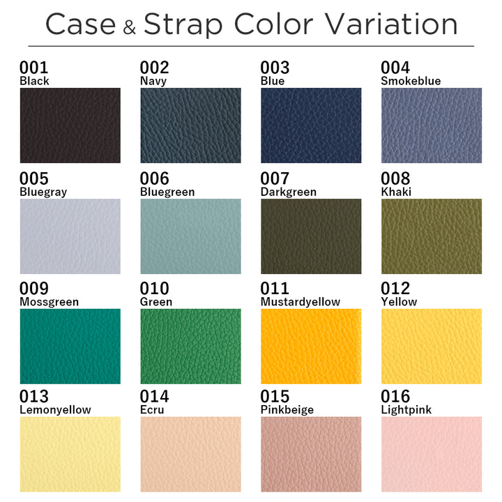 本革 32色 イタリアンシュリンクレザー スカラップカードケース＆ショルダーストラップ付き 背面ケース