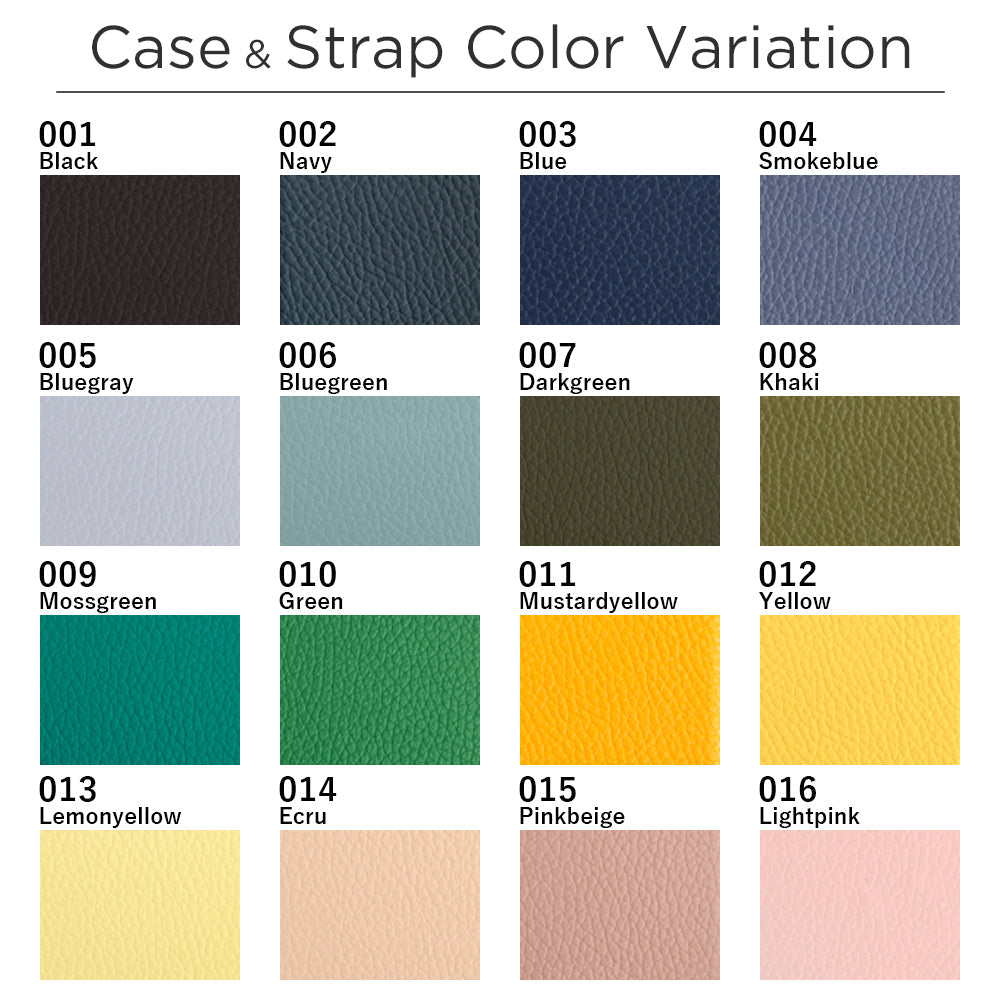 Genuine leather 32 colors Italian shrink leather scallop card case & shoulder strap included back case Google Pixel series