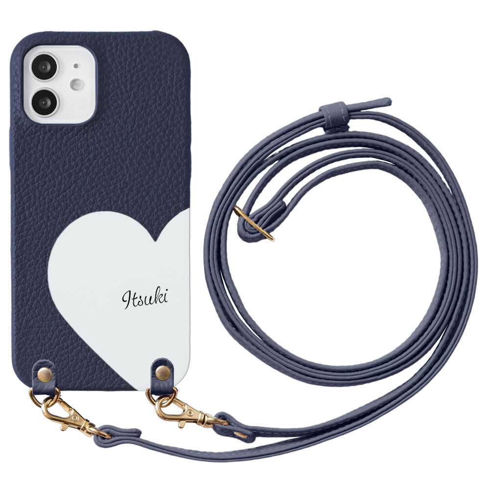 Genuine Leather 32 Colors Italian Shrink Leather Motif Cut Leather Printed Name With Shoulder Strap Back Case Xperia Series