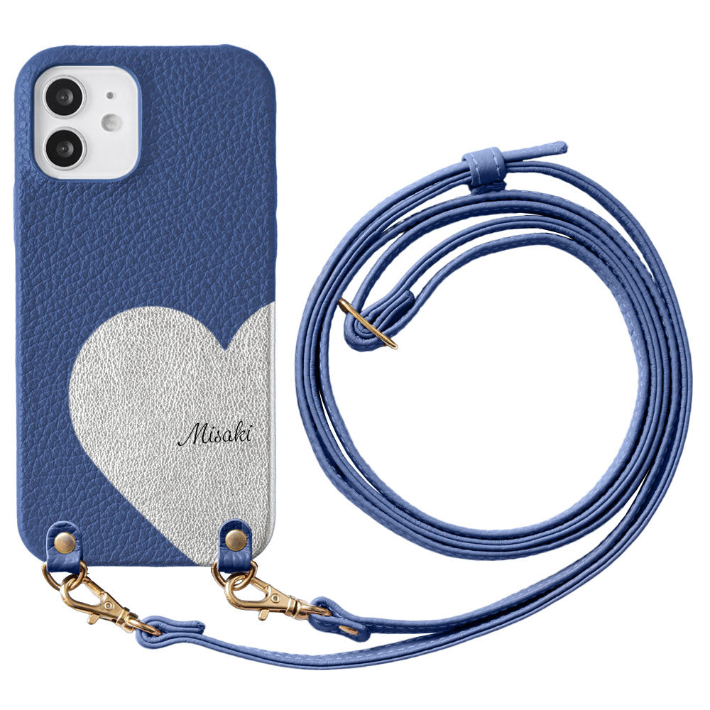 Genuine Leather 32 Colors Italian Shrink Leather Motif Cut Leather Printed Name With Shoulder Strap Back Case Xperia Series