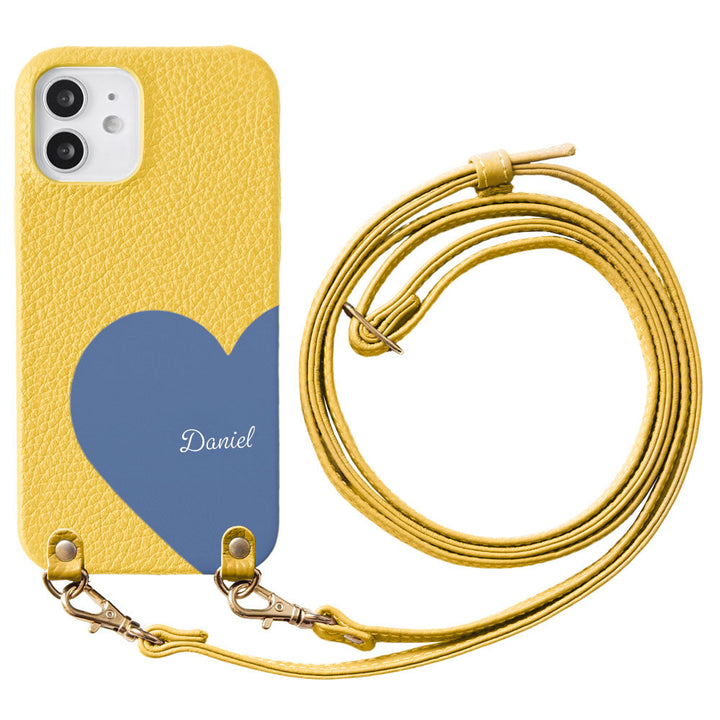 Genuine Leather 32 Colors Italian Shrink Leather Motif Cut Leather Printed Name With Shoulder Strap Back Case Xperia Series