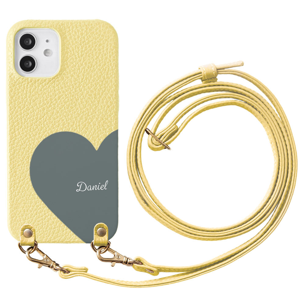 Genuine Leather 32 Colors Italian Shrink Leather Motif Cut Leather Printed Name With Shoulder Strap Back Case Xperia Series