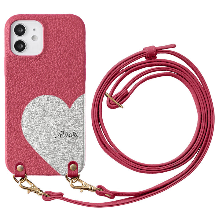 Genuine Leather 32 Colors Italian Shrink Leather Motif Cut Leather Printed Name With Shoulder Strap Back Case Xperia Series