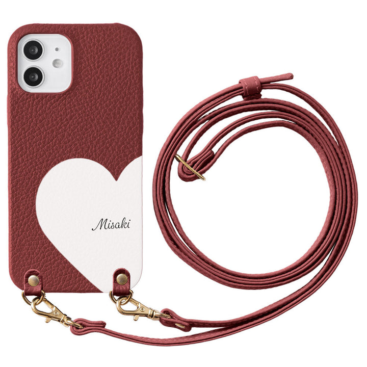 Genuine Leather 32 Colors Italian Shrink Leather Motif Cut Leather Printed Name With Shoulder Strap Back Case Xperia Series