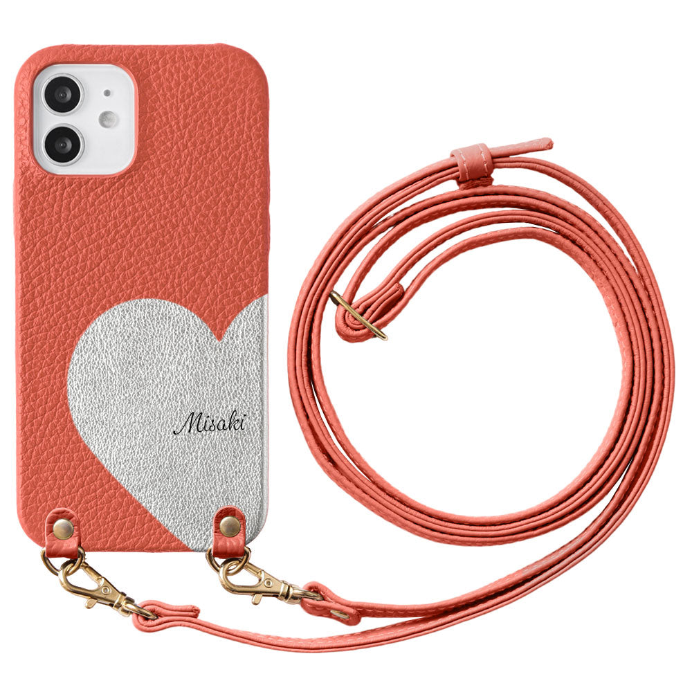 Genuine Leather 32 Colors Italian Shrink Leather Motif Cut Leather Printed Name With Shoulder Strap Back Case Xperia Series