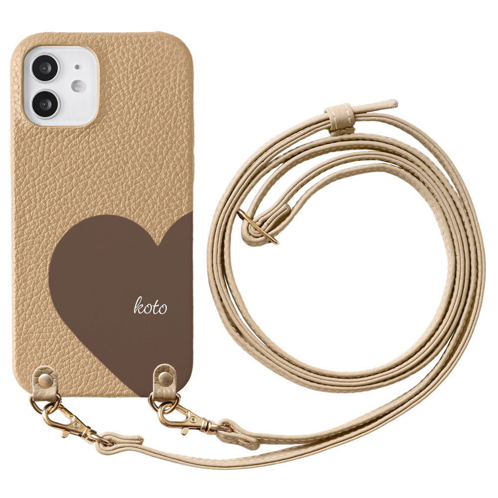 Genuine Leather 32 Colors Italian Shrink Leather Motif Cut Leather Printed Name With Shoulder Strap Back Case Xperia Series