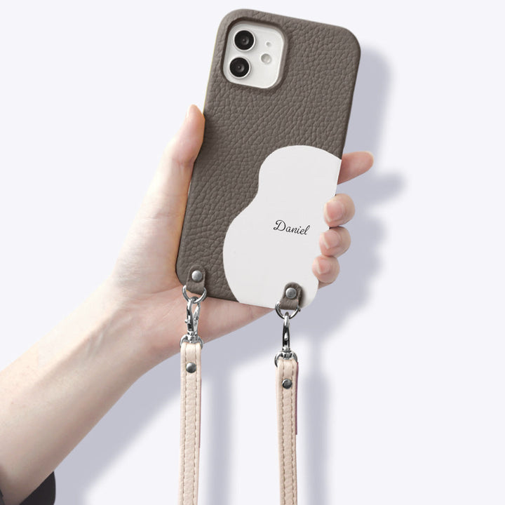 Genuine Leather 32 Colors Italian Shrink Leather Motif Cut Leather Printed Name With Shoulder Strap Back Case Xperia Series