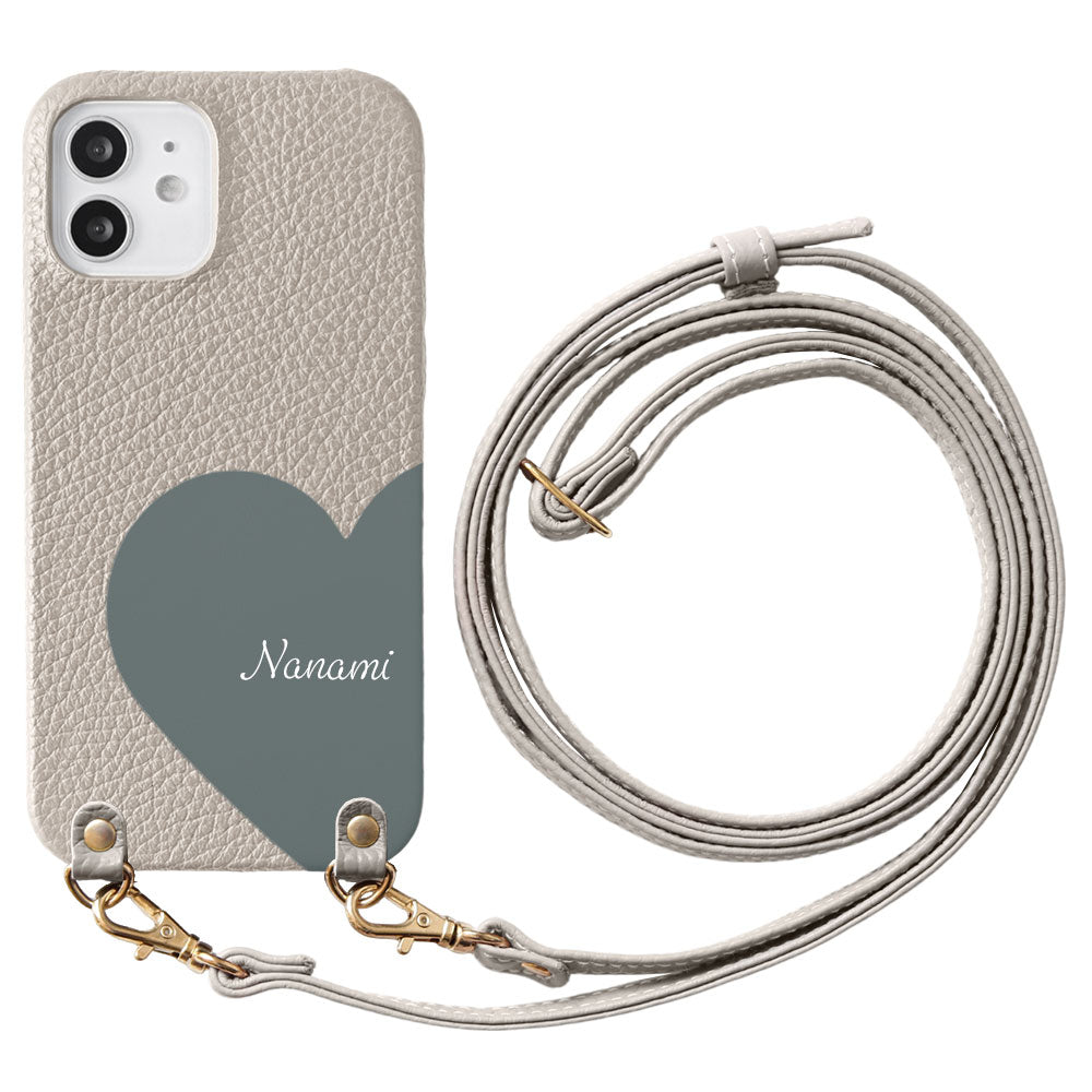 Genuine Leather 32 Colors Italian Shrink Leather Motif Cut Leather Printed Name With Shoulder Strap Back Case Xperia Series