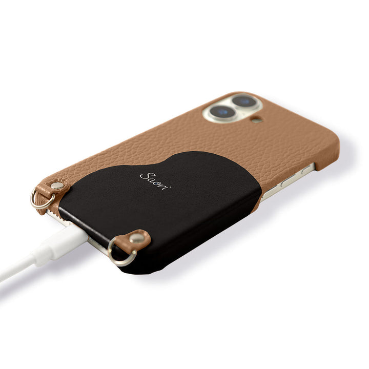 Genuine Leather 32 Colors Italian Shrink Leather Motif Cut Leather Printed Name With Shoulder Strap Back Case Xperia Series