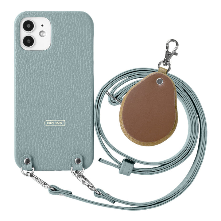 Cuir véritable 32 couleurs cuir italien grainé avec bandoulière en cuir accessoire en matériaux contrastés charme miroir coque arrière série Google Pixel