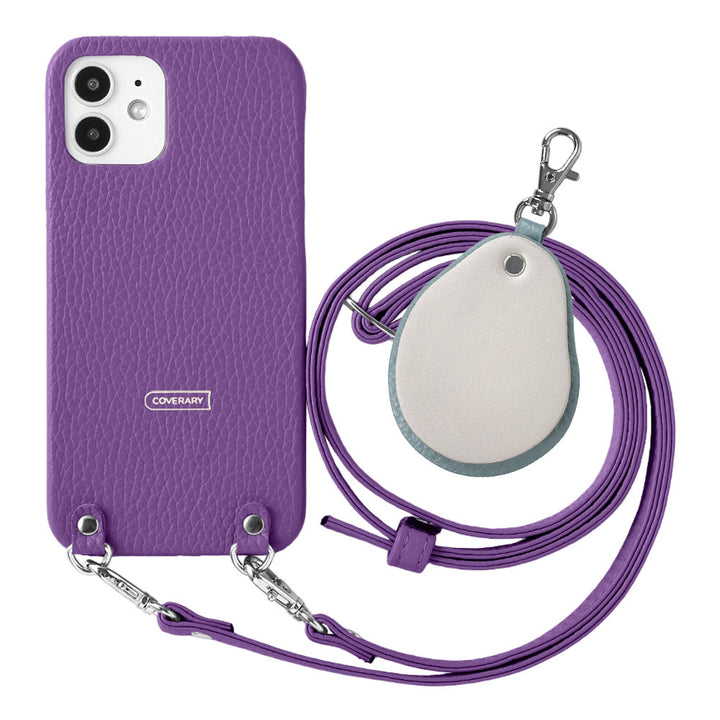 Cuir véritable 32 couleurs cuir italien grainé avec bandoulière en cuir accessoire en matériaux contrastés charme miroir coque arrière série Google Pixel