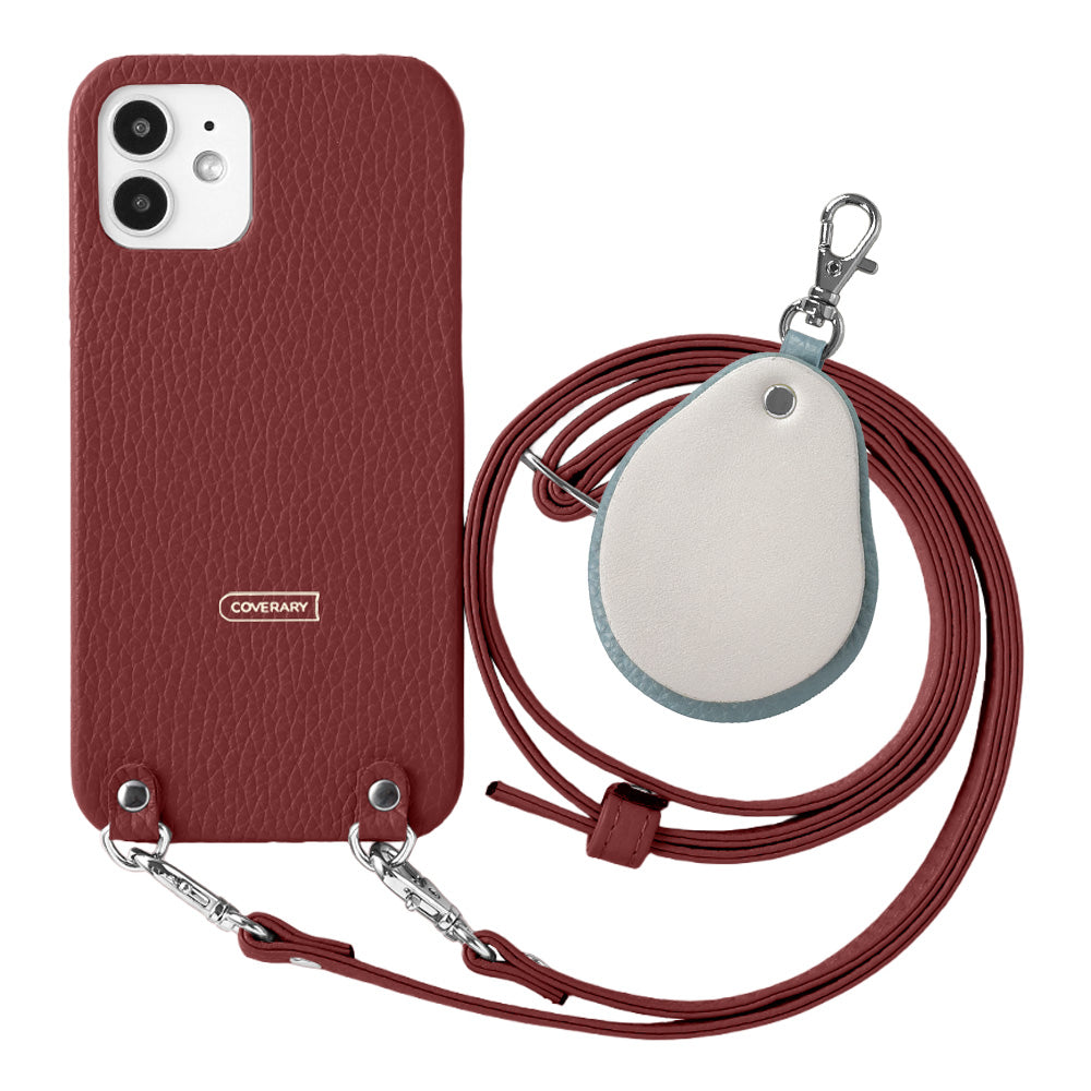 Cuir véritable 32 couleurs cuir italien grainé avec bandoulière en cuir accessoire en matériaux contrastés charme miroir coque arrière série Google Pixel