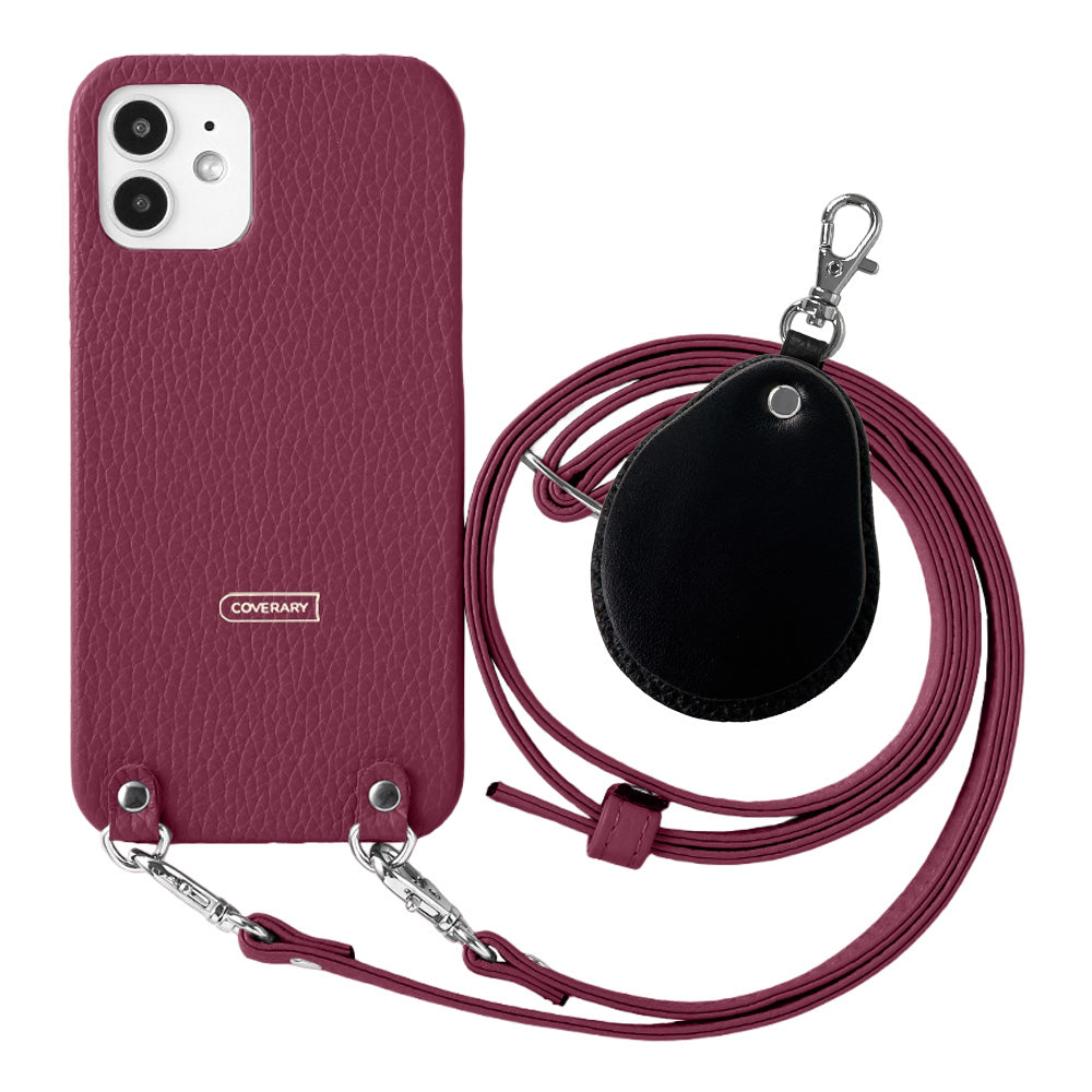 Cuir véritable 32 couleurs cuir italien grainé avec bandoulière en cuir accessoire en matériaux contrastés charme miroir coque arrière série Google Pixel