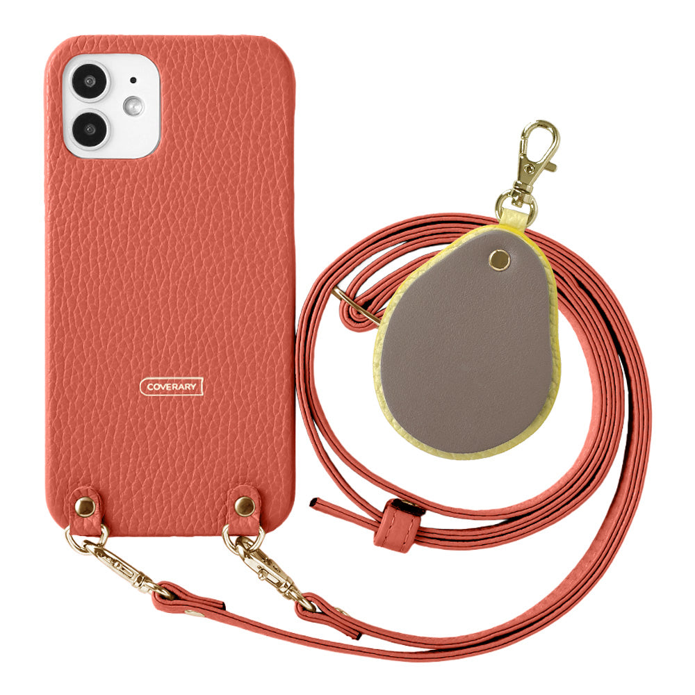 Cuir véritable 32 couleurs cuir italien grainé avec bandoulière en cuir accessoire en matériaux contrastés charme miroir coque arrière série Google Pixel