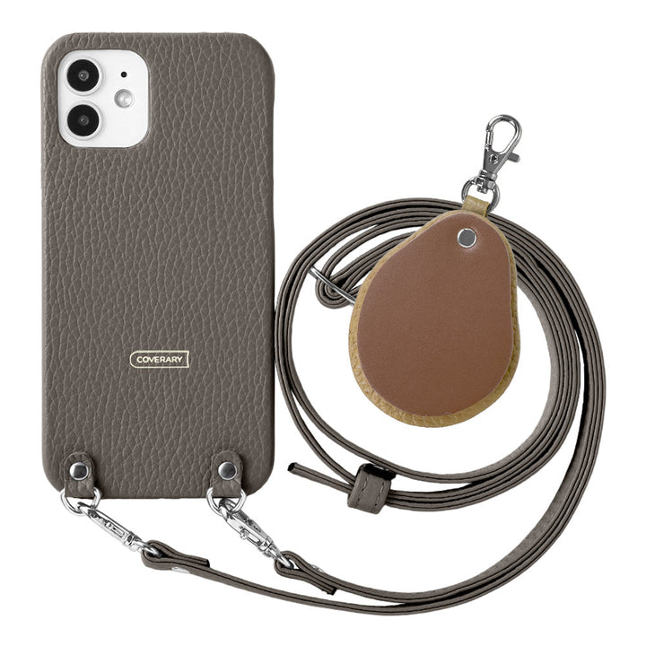 Cuir véritable 32 couleurs cuir italien grainé avec bandoulière en cuir accessoire en matériaux contrastés charme miroir coque arrière série Google Pixel