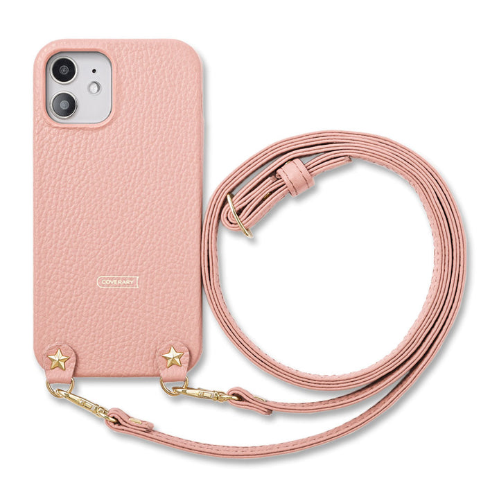 Genuine leather 32 colors Italian shrink leather star studs with shoulder strap back case for Google Pixel series