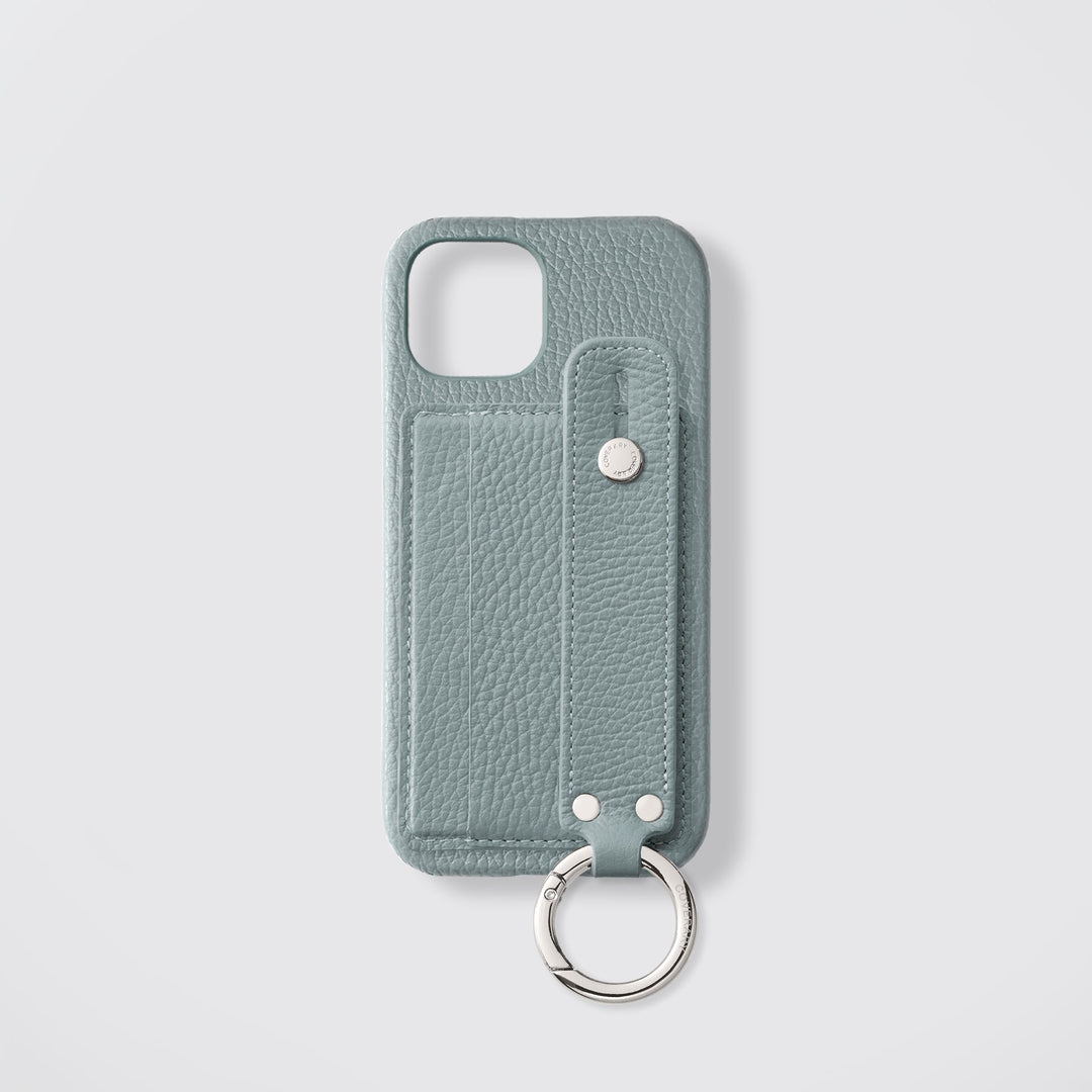 Étui arrière en cuir véritable et TPU compatible MagSafe, tous modèles, avec porte-cartes et dragonne, 32 couleurs, cuir italien grainé, série Galaxy