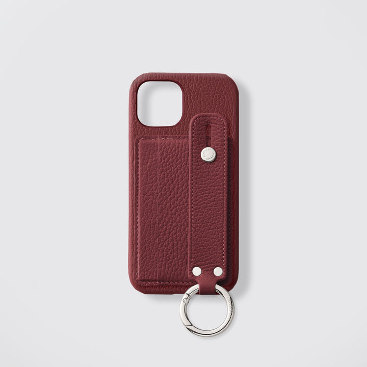 Étui arrière en cuir véritable et TPU compatible MagSafe, tous modèles, avec porte-cartes et dragonne, 32 couleurs, cuir italien grainé, série Galaxy