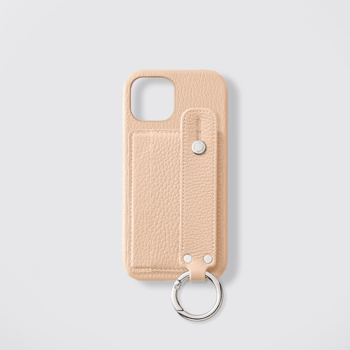 Étui arrière en cuir véritable et TPU compatible MagSafe, tous modèles, avec porte-cartes et dragonne, 32 couleurs, cuir italien grainé, série Xperia