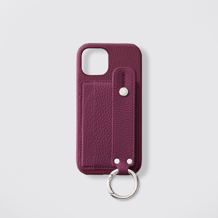 Étui arrière en cuir véritable et TPU compatible MagSafe, tous modèles, avec porte-cartes et dragonne, 32 couleurs, cuir italien grainé, série Xperia
