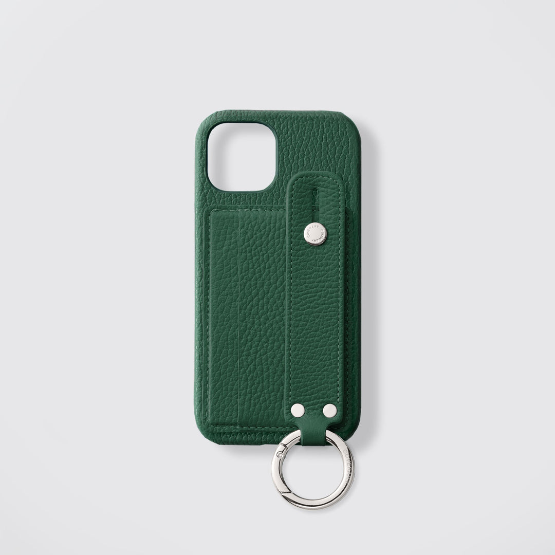 Étui arrière en cuir véritable et TPU compatible MagSafe, tous modèles, avec porte-cartes et dragonne, 32 couleurs, cuir italien grainé, série Xperia