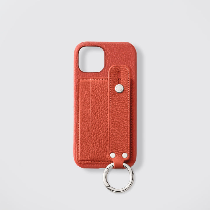 Étui arrière en cuir véritable et TPU compatible MagSafe, tous modèles, avec porte-cartes et dragonne, 32 couleurs, cuir italien grainé, série Xperia