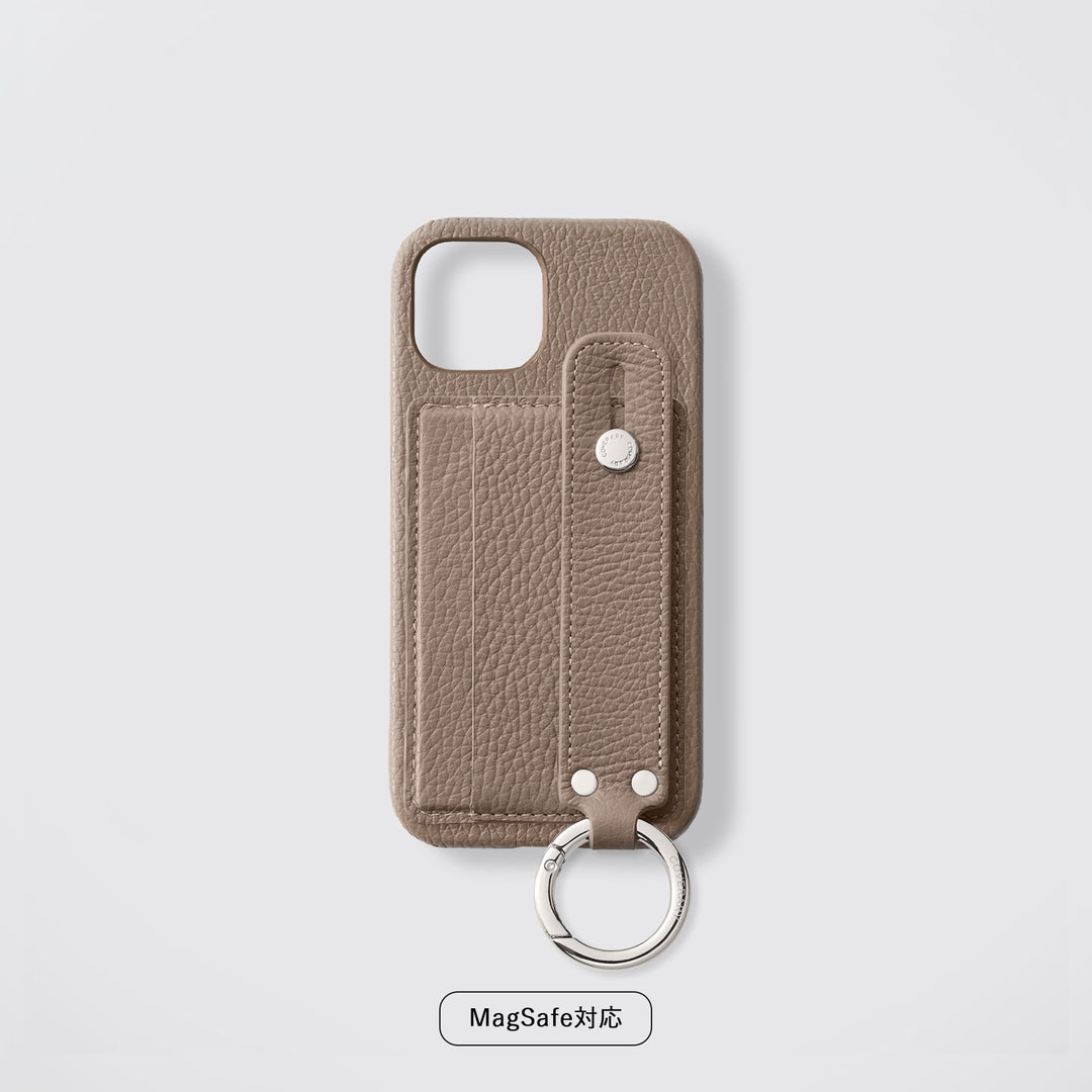 Étui arrière en cuir véritable et TPU compatible MagSafe, tous modèles, avec porte-cartes et dragonne, 32 couleurs, cuir italien grainé, série Xperia