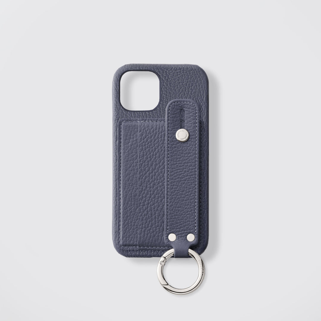 Étui arrière en cuir véritable et TPU compatible MagSafe, tous modèles, avec porte-cartes et dragonne, 32 couleurs, cuir italien grainé, série AQUOS