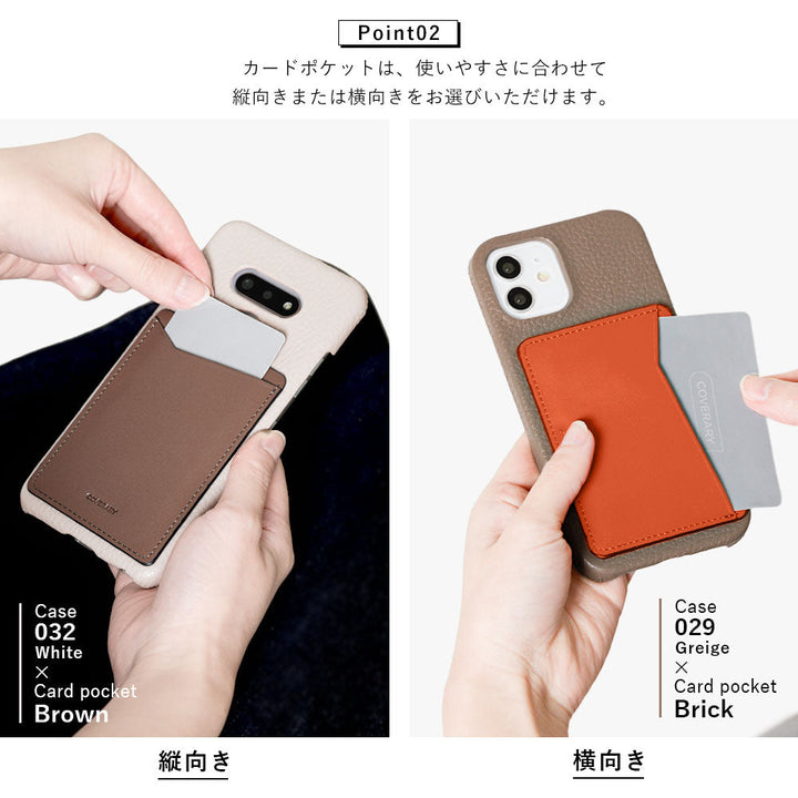 Genuine leather 32 colors Italian shrink leather with vertical/horizontal selectable card pocket back case for Google Pixel series