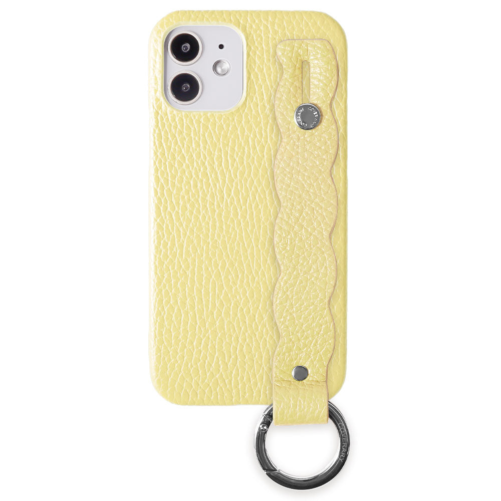 本革 32色 イタリアンシュリンクレザー うねうねハンドベルト付き 背面ケース