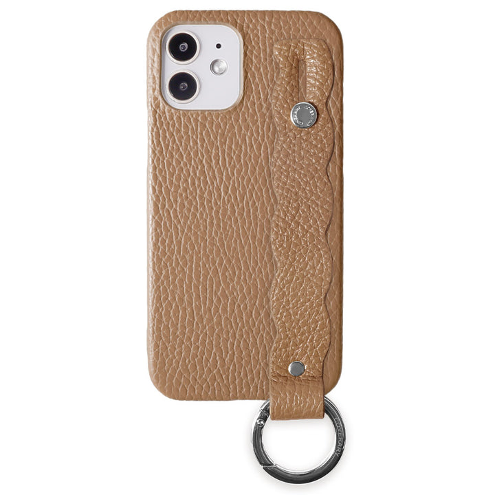 本革 32色 イタリアンシュリンクレザー うねうねハンドベルト付き 背面ケース