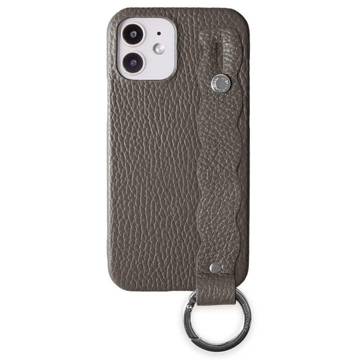 本革 32色 イタリアンシュリンクレザー うねうねハンドベルト付き 背面ケース